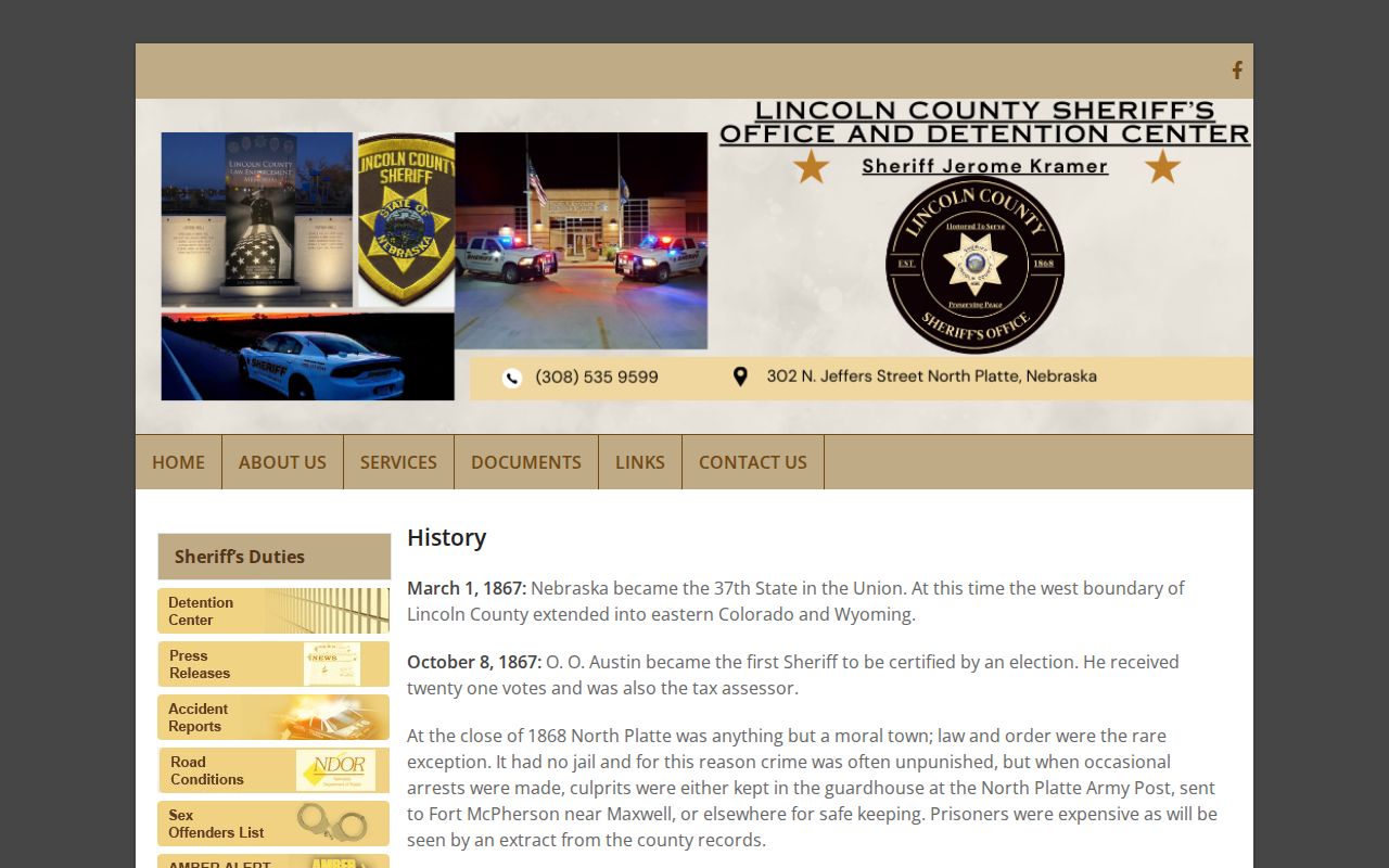 Lincoln County sheriff jail history tied to Hershey custody records