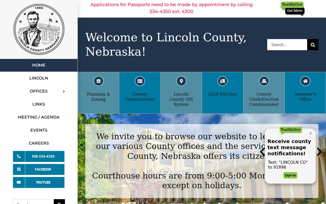 Lincoln County criminal history government office directory